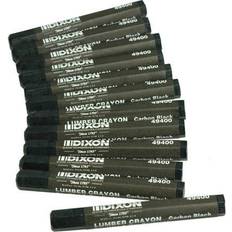 Crayons Dixon Lumber Crayons, Carbon Black, 12/Box (49400)