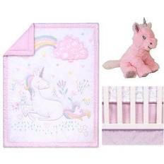 Fabrics Sammy & Lou Sweet Unicorn 4-Piece Crib Bedding Set