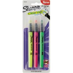 Yellow Markers Sharpie Clear View Highlighters 3/Pkg-Yellow, Green, & Pink