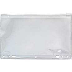 Pencil Case Zip-All Ring Binder Pocket, 6 x 9 1/2, Clear Clear