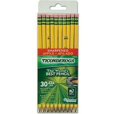 Yellow Graphite Pencils Dixon Ticonderoga Pre-Sharpened Pencil, #2, Yellow Barrel 30/Pack