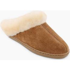 Brown Slippers Minnetonka Sheepskin Mule - Golden Tan