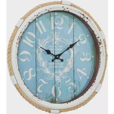 Vintage Coastal Nautical Wall Clock 25"