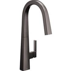 Single Handles Kitchen Faucets Moen Nio (S75005BLS) Stainless Steel, Black