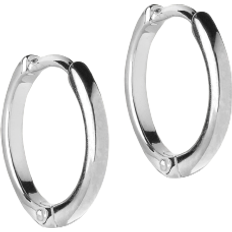 ENAMEL Copenhagen Classic Hoops Earrings 10mm - Silver