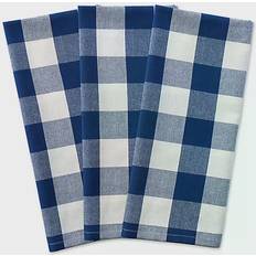 Checkered Towels Design Imports Buffalo Kitchen Towel White, Blue (76.2x50.8)