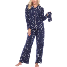 Blue Pajamas White Mark Pajama 2 Piece Set - Navy