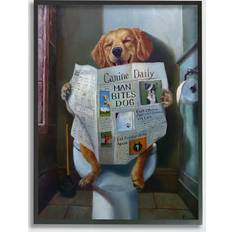 Dog Reading the Newspaper