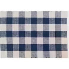 Checkered Place Mats Design Imports Buffalo Place Mat Beige, Blue (48.26x33.02)