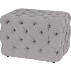 Deco 79 Tufted Pouffe 19"