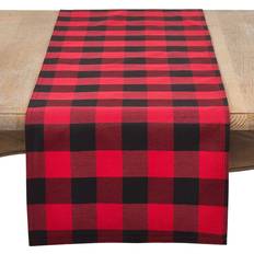 Saro Lifestyle Buffalo Tablecloth Red (228.6x40.64)