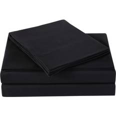 Polyester Bed Sheets Truly Soft Everyday Bed Sheet Black