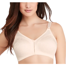 Bali Double Support Wire Free Bra - Porcelain Jacquard