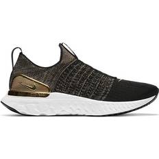 Nike React Phantom Run Flyknit 2 W - Black/White/Metallic Gold