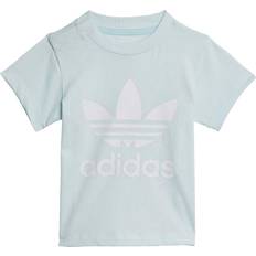 Adidas 1-3M Tops adidas Infant Trefoil T-shirt - Almost Blue/White (HS8866)