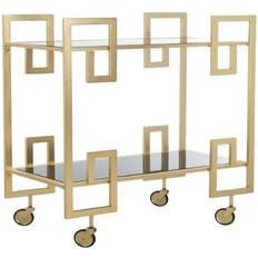 Glass Trolley Tables Safavieh Eliza Trolley Table 16x31.3"