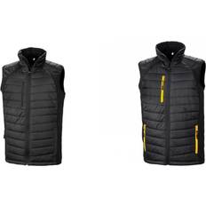 Unisex - Yellow Vests Result Unisex Adult Compass Softshell Gilet (Black/Yellow)