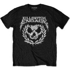ROCK OFF Killswitch Engage T Shirt Skull Spraypaint Band Logo Official Mens