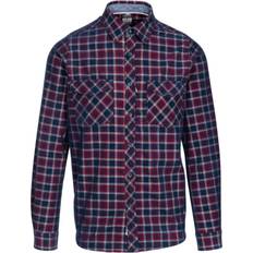 Trespass Mens Byworthytown Checked Shirt (Navy)