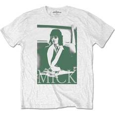 The Rolling Stones Mick Photo Version Unisex T-shirt Whi