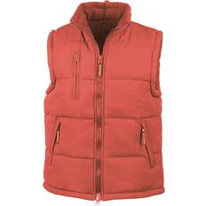 Rouge Gilets Result Mens Ultra Padded Bodywarmer Jacket - Rouge/Bleu