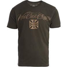 West Coast Choppers West Coast Choppers Eagle Crest T-Shirt, green-brown