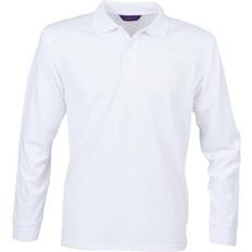 Henbury Erwachsene Unisex Langarm Coolplus Piqu Polo Shirt - Kohle