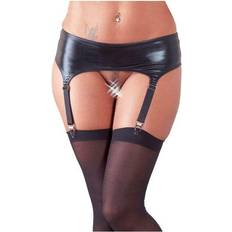 Kunststoff Unterwäsche & Kostüme Cottelli Collection Large Black Suspender Belt