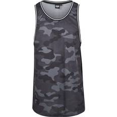 Grau - Herren Tanktops Urban Classics Camo Mesh Tanktop Tanktop dark camo