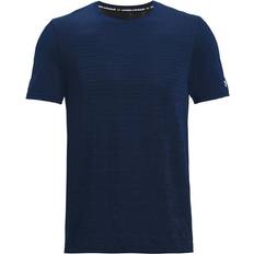 Under Armour Naadloos Woordmerk Heren T-Shirt - Blauw