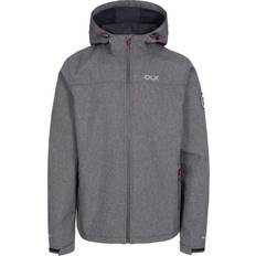 Trespass DLX Vattentät Softshell Jacka Med Justerbar Vuxen Huva - Black