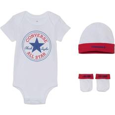 Converse baby Barnkläder Converse 3-delat Chuck Patch Baby Set Vitt 6-12