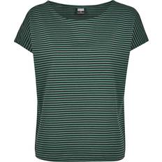 Urban Classics Randig T-shirt - Flerfärgad/Mörkgrön/Svart