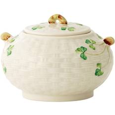 Belleek Pottery Shamrock Sugar Sugar bowl