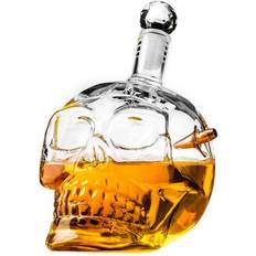 Whiskeykarafler på salg Northix Skull Head Whiskeykaraffel 0.7L