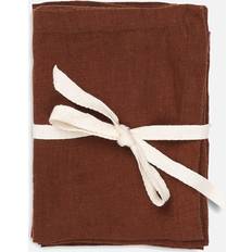 Ferm Living Platzdeckchen Ferm Living Linen Placemat Set of 2 Cinnamon Platzdeckchen Rot