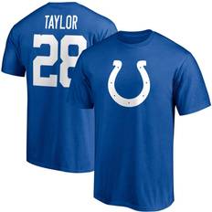 Senior T-shirts Fanatics Indianapolis Colts Jonathan Taylor 28. Player Icon Name & Number T-Shirt