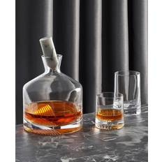 Nude Glass Alba Decanter Set Clear Whiskey Carafe