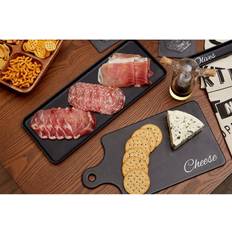 Best Cheese Boards Premier Housewares Paddle Stoneware Black Cheese Board