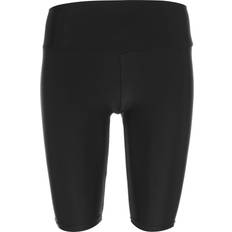 Urban Classics Women's Ladies High Waist Shiny Rib Cycle Shorts Yoga, Black