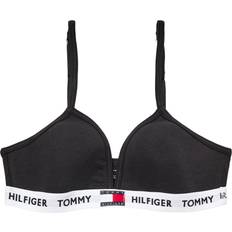 Återvunna material Toppar Barnkläder Tommy Hilfiger 85 Stretch Cotton Padded Triangle Bra - Black