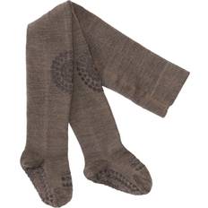 Merinould Strømpebukser Børnetøj Go Baby Go Merino Wool Crawling Tights - Brown Melange