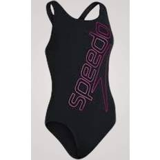 Speedo badedragt til damer Boomstar Splice Flyback Sort/lyserød Badedragter til damer Svømmedragt