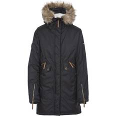 Trespass Jackets Trespass Womens Waterproof Parka Jacket - Black