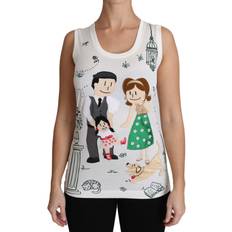 Dolce & Gabbana Tank Tops Dolce & Gabbana Women's Cotton Sleeveless Tops TSH3162 IT44