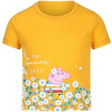 Regatta Childrens/Kids Peppa Pig Floral T-Shirt (12-18 Months) (Maize Yellow)