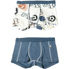 9-12M Boxershorts Børnetøj Joha Bamboo Boxershorts 2-Pack - Blue/White (82156-345-3349)