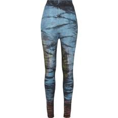 3XL Leggings Urban Classics Ladies Cotton Tie Dye High Waist Leggings Leggings