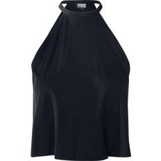 Roze - Vrouw Mouwloze shirts Urban Classics Classic Halterneck Tanktop - Noir