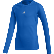 adidas Junior Alphaskin Sport LS Tee - Blue(CW7323)